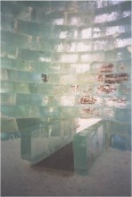 Steven Holl and Jene Hingstein designed ice building build be Snowhow 2003