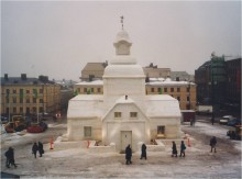Lumikirkko 2000 Helsinki. Konsultointi: SNOWHOW, rakentajat: Helsingin Rakennusmestariyhdistys